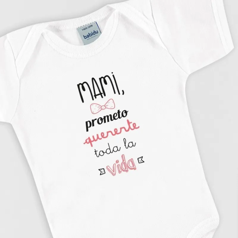 Babidu Bodys Estampados | Bodys Manga Corta^BODY ESTAMPADO FRASE M