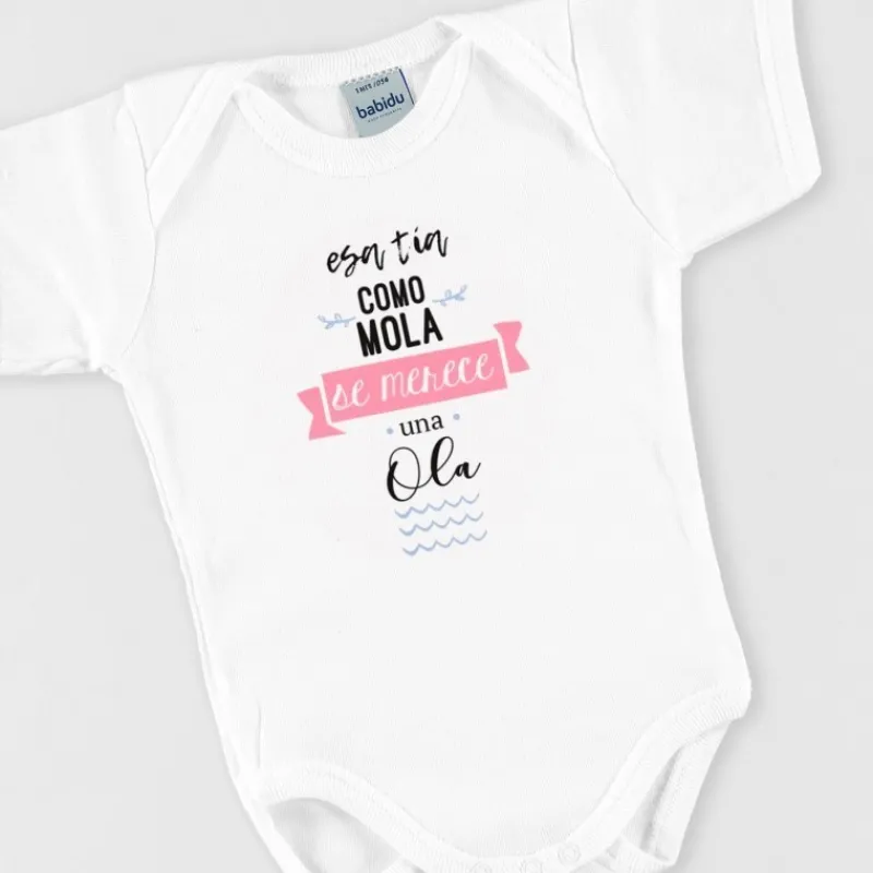 Babidu Bodys Estampados | Bodys Manga Corta^BODY ESTAMPADO FRASE R