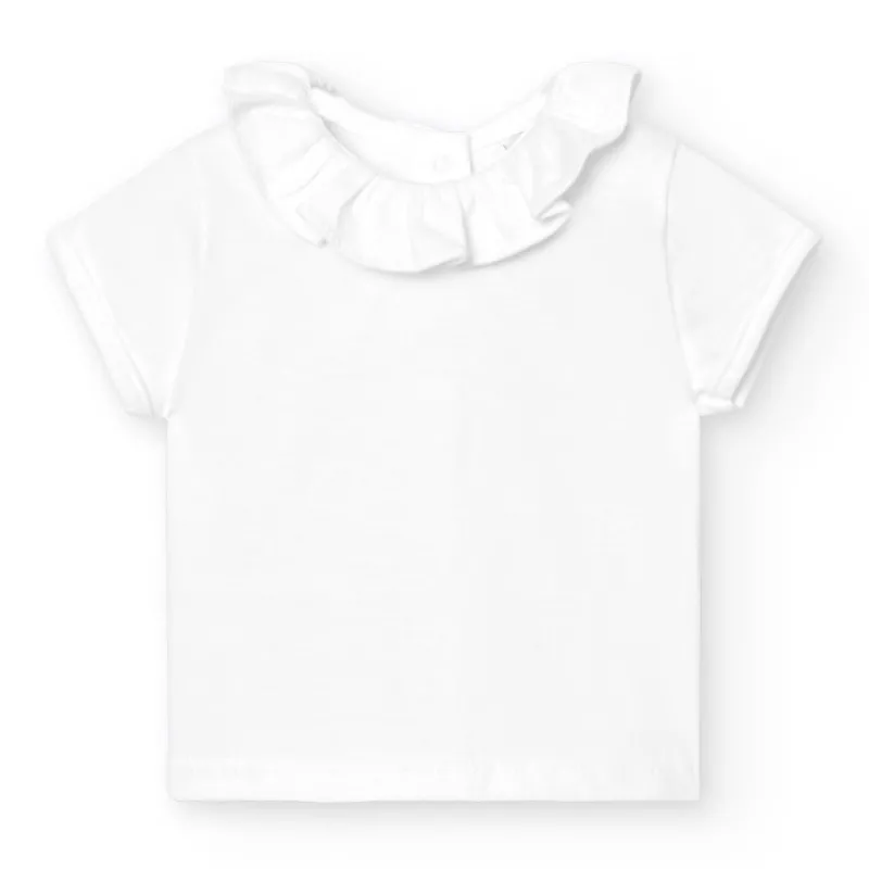 Babidu Camisas Y Sudaderas Niña | Camisas Y Sudaderas Bebe Niña^CAMISETA C/VOLANTE M/CORTA