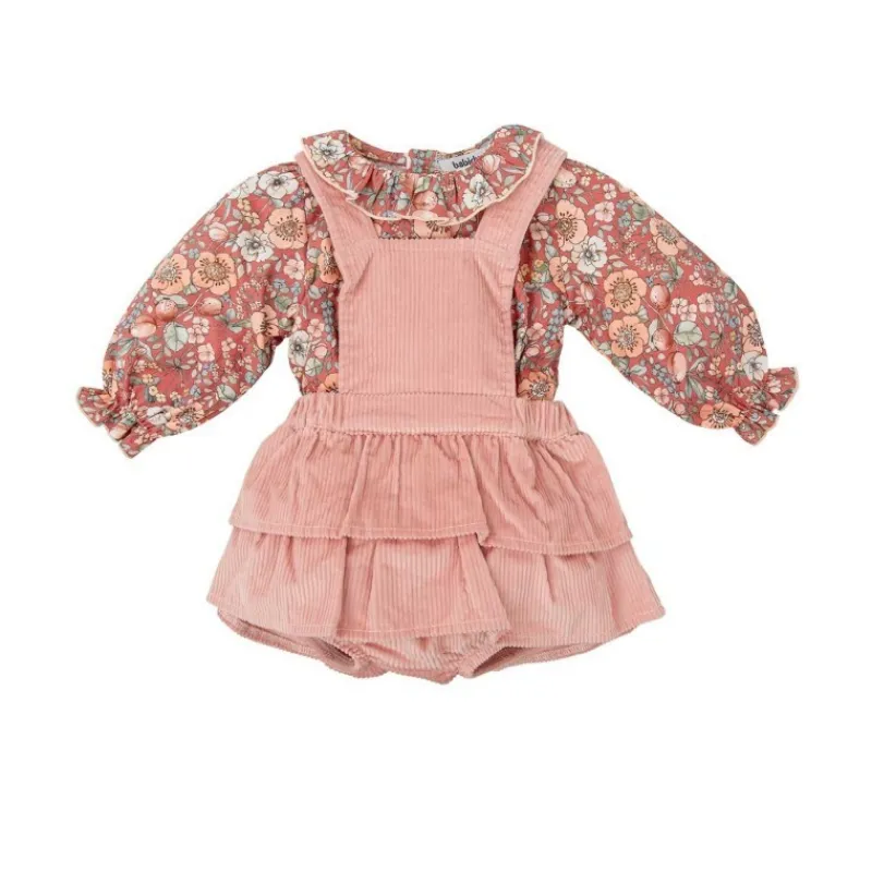 Babidu Petos Y Monos Niña | Conjuntos Bebé Niña^Conjunto de bebé niña en estampado floral ABEDUL