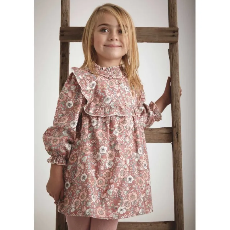 Babidu Vestidos Niña | Conjuntos Niña^Vestido de niña en estampado floral ABEDUL